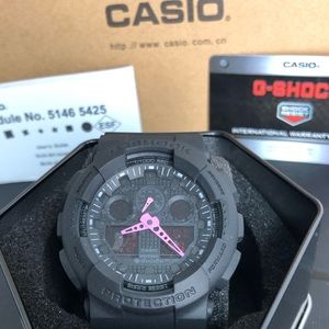 Brand New Matte Black/Pink G-Shock Watch